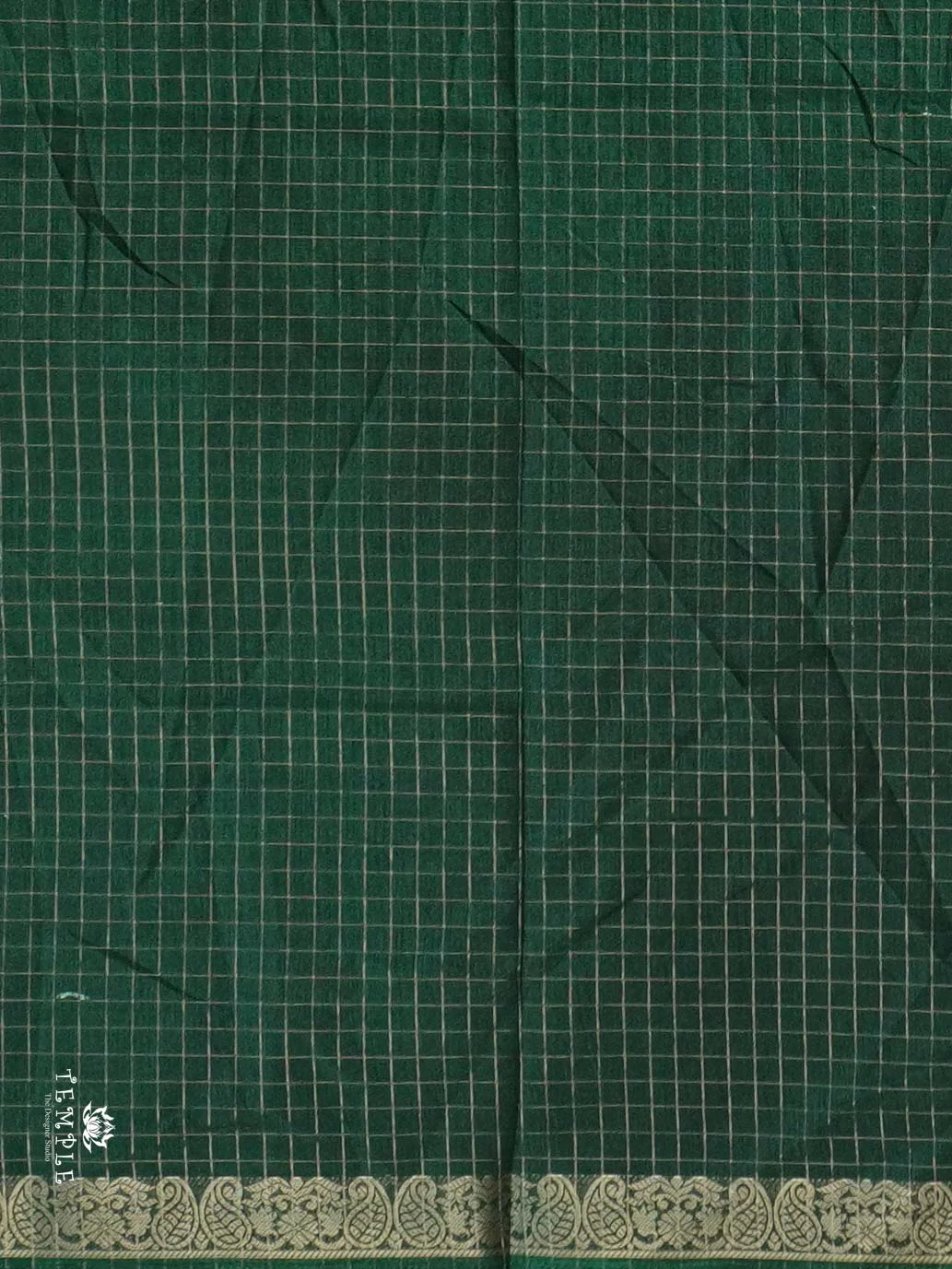 Checked Pattern Saree | TTDS2700 - Image 3