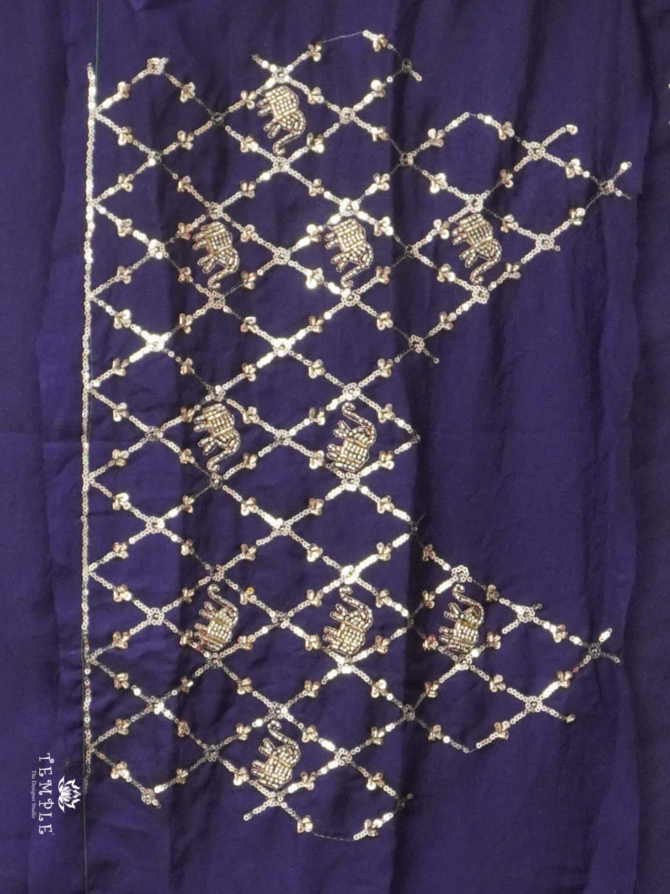 Designer Saree With Work Blouse | TTDS2646 - Image 3