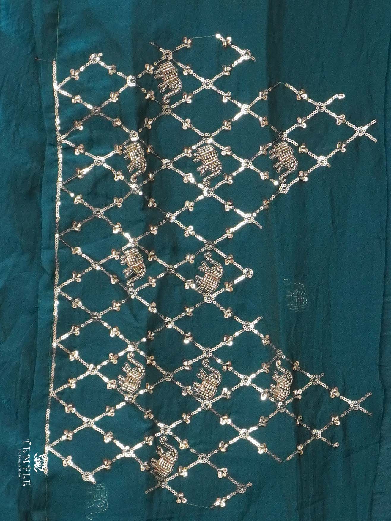 Designer Saree With Work Blouse | TTDS2646 - Image 3