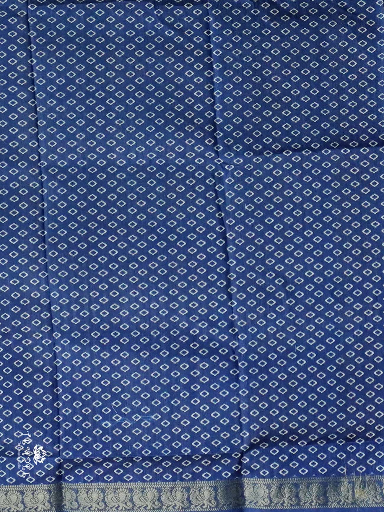 Leheriya Printed Chanderi Silk Cotton Saree | TTDS2559 - Image 3