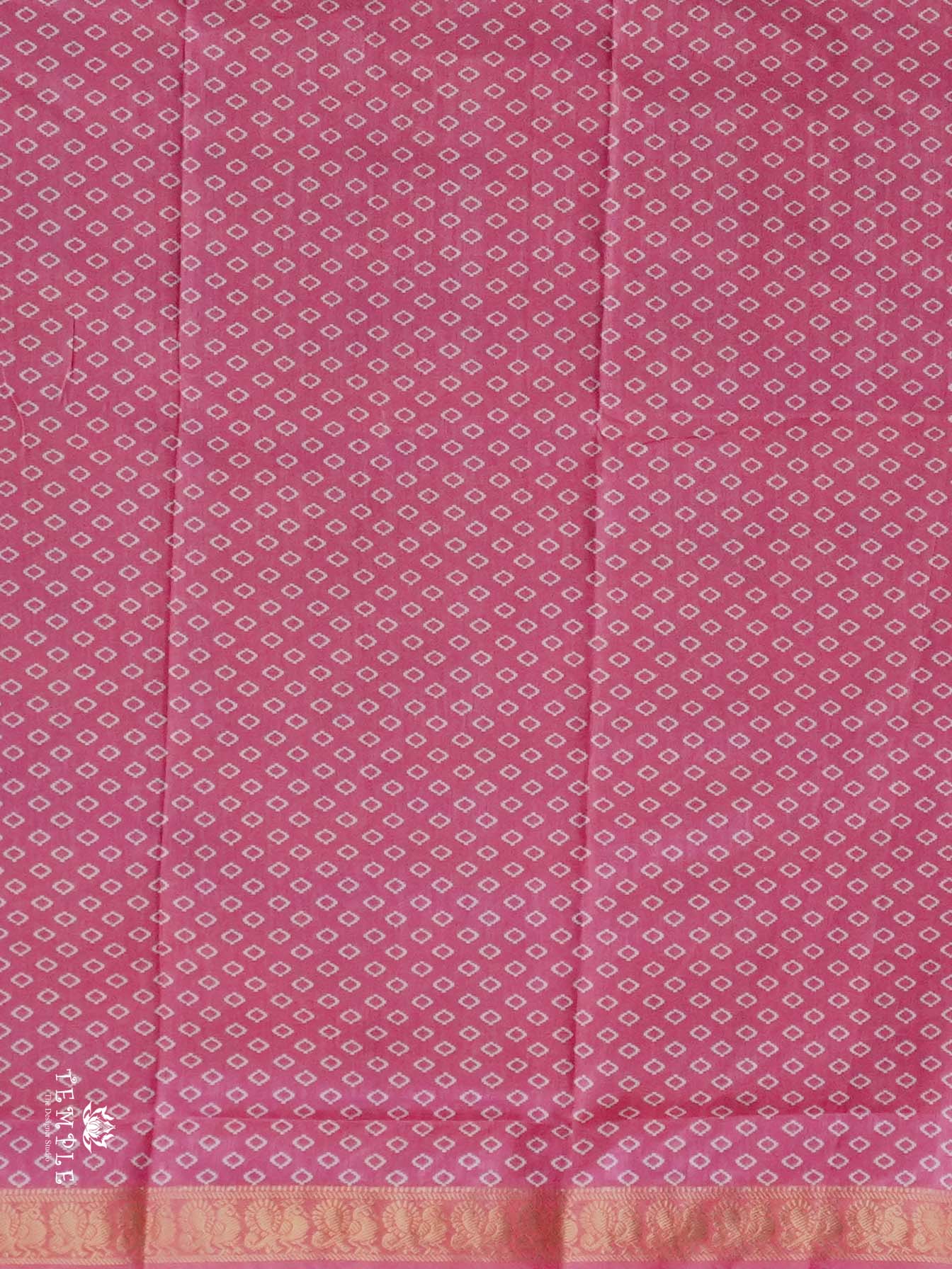 Leheriya Printed Chanderi Silk Cotton Saree | TTDS2559 - Image 3