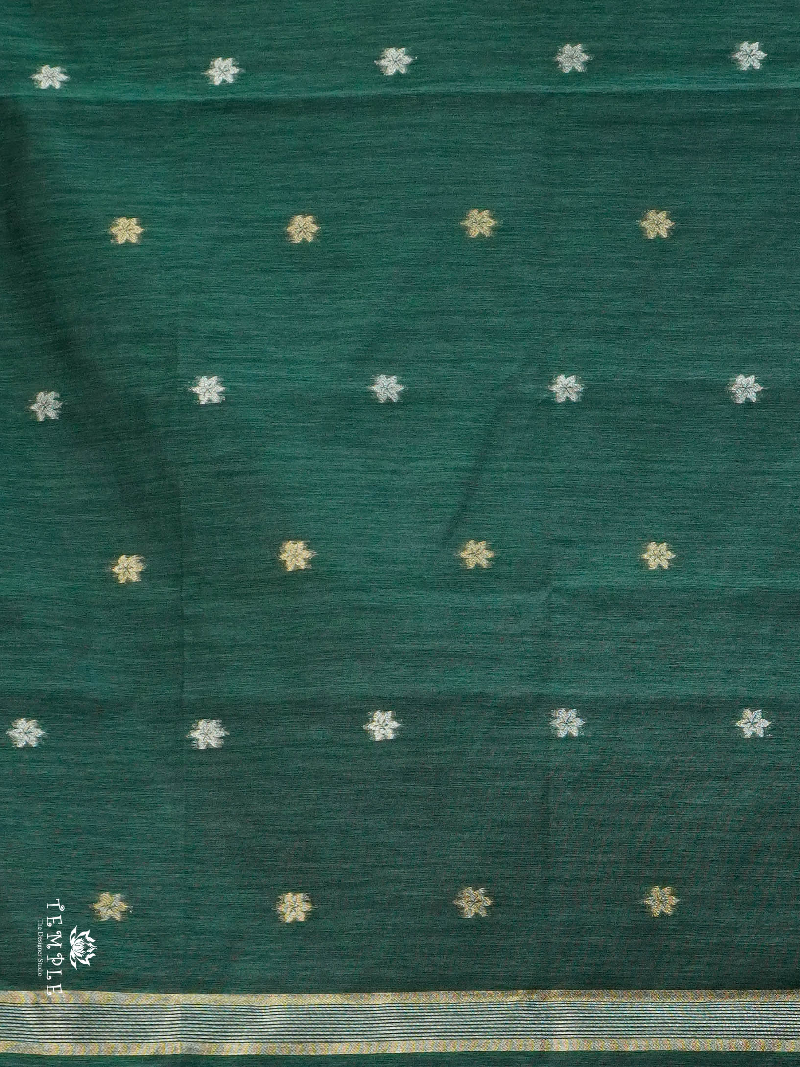 Linen Silk Saree | TTDS2802 - Image 3