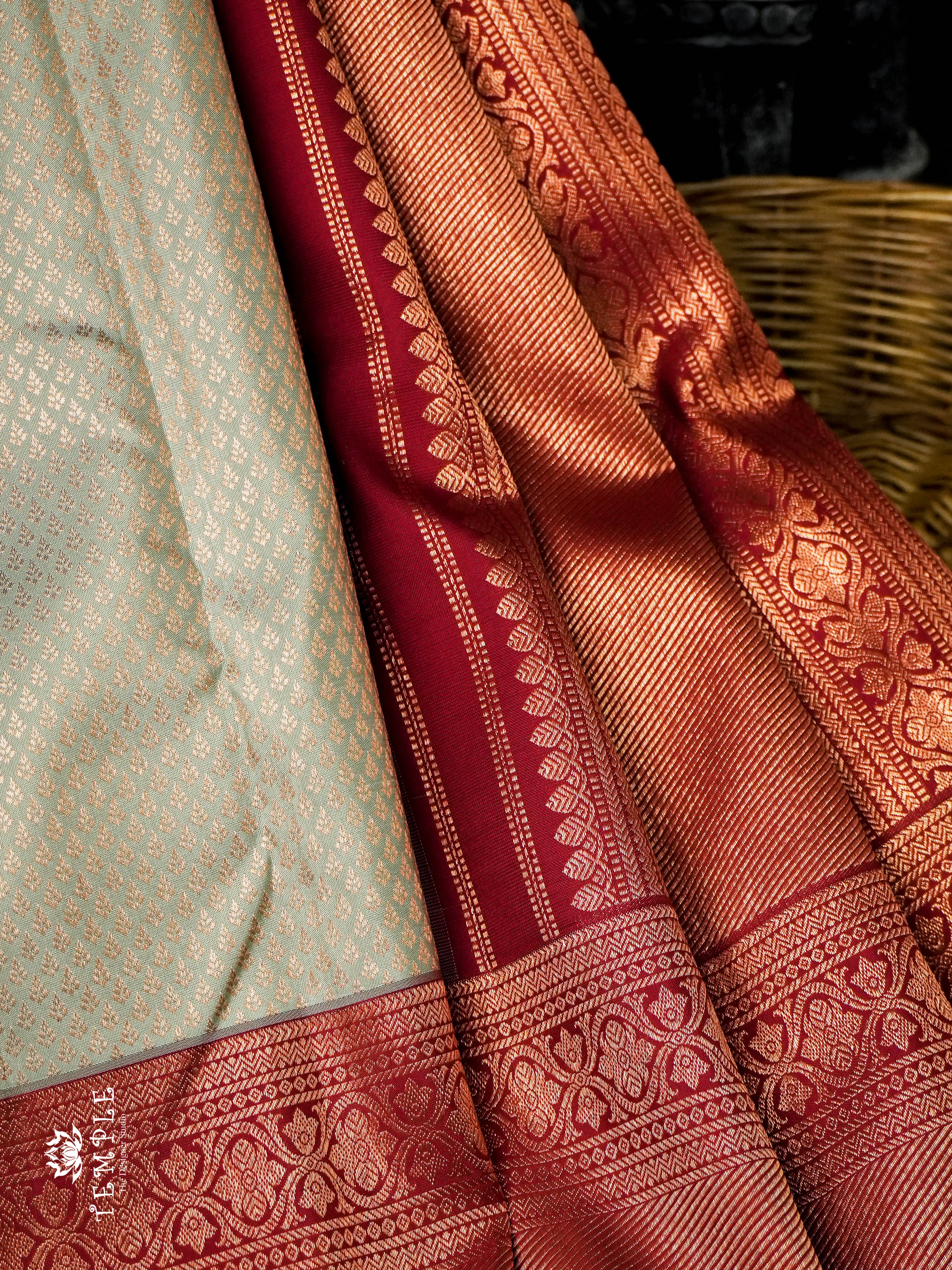 Elegant Pure Silk Saree With Soft and Comfortable Silk Fabric  | TTDS933 - Image 3
