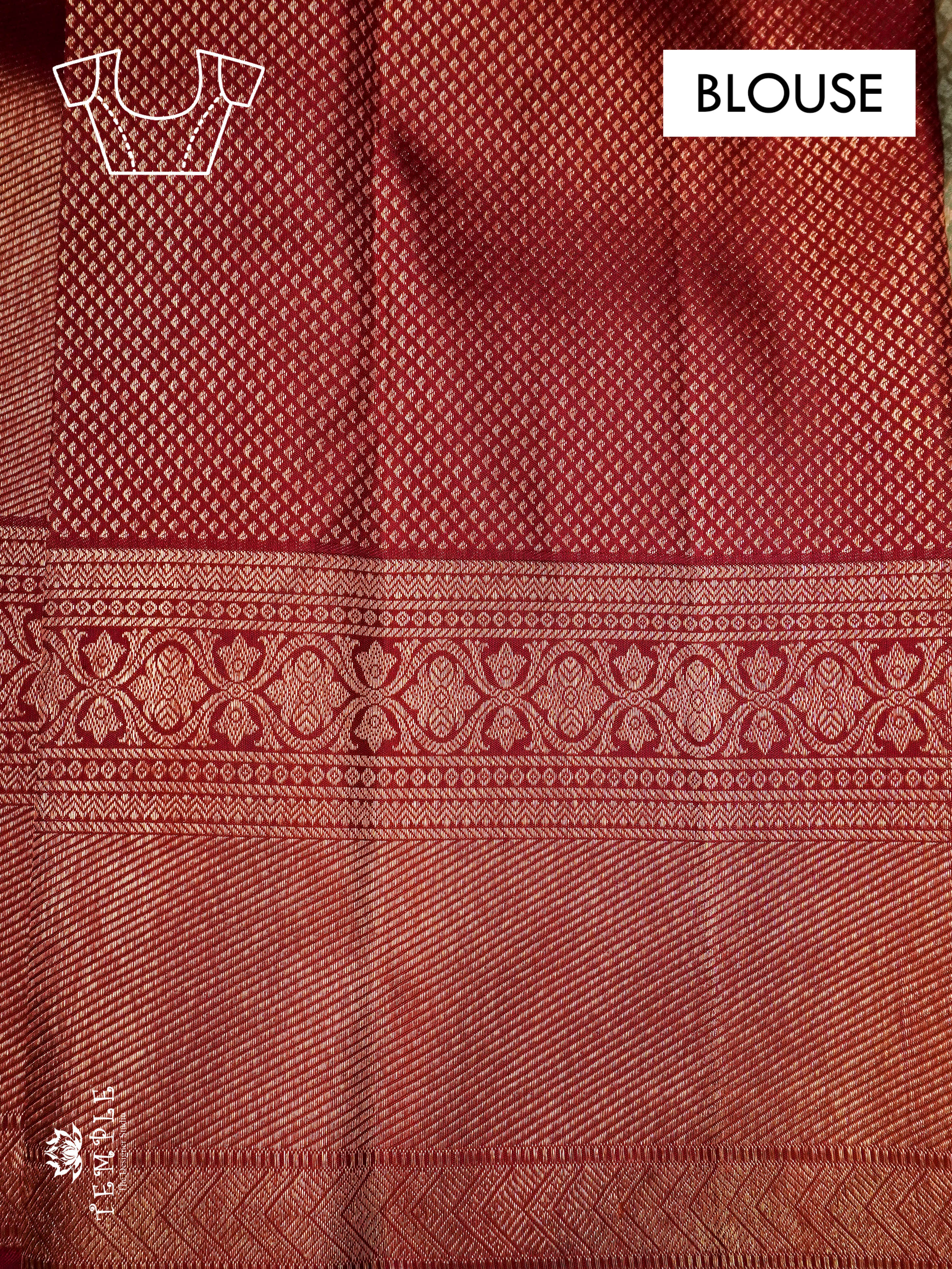 Elegant Pure Silk Saree With Soft and Comfortable Silk Fabric  | TTDS933 - Image 4