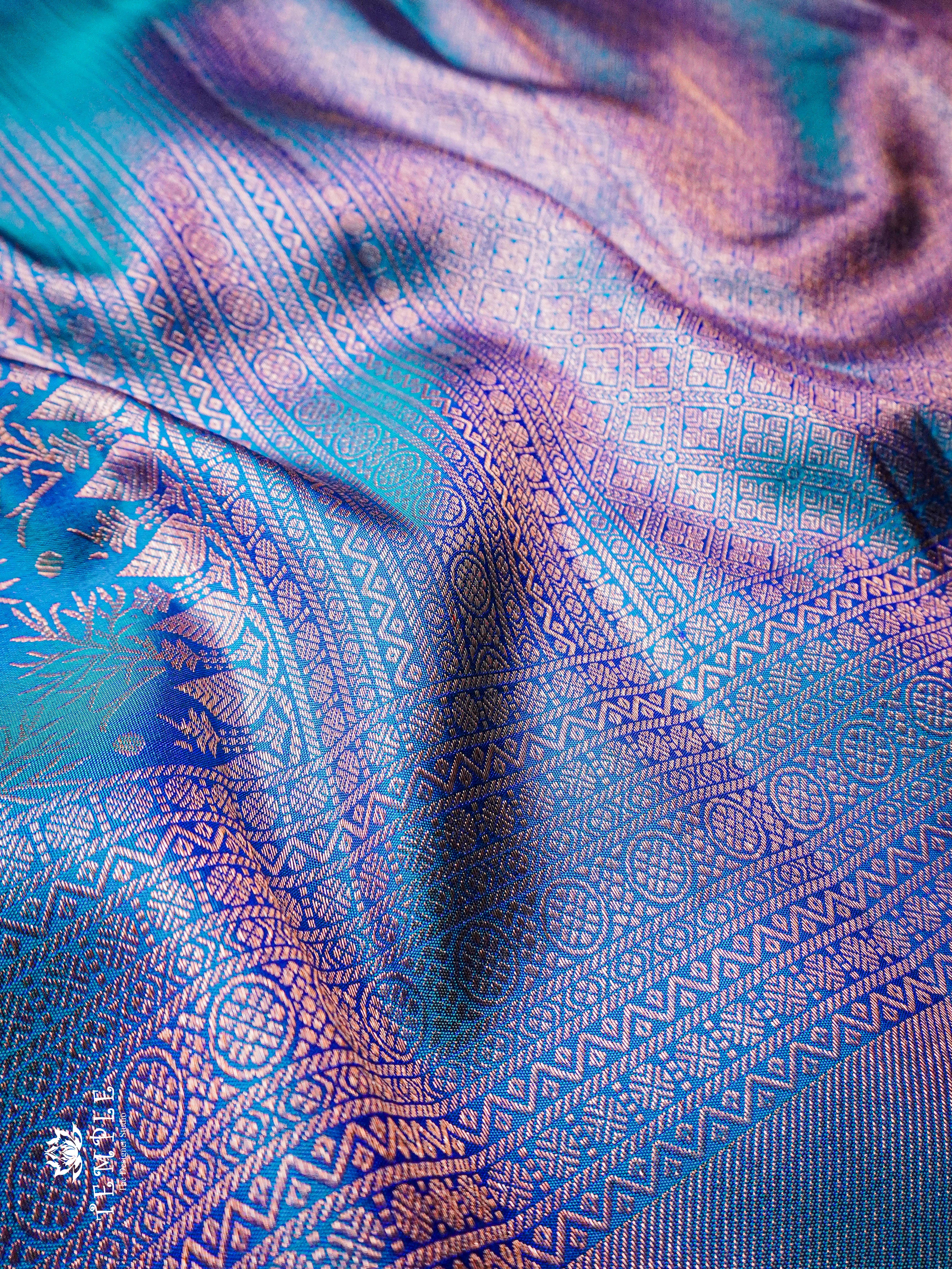 Elegant Pure Silk Saree With Soft and Comfortable Silk Fabric  | TTDS933 - Image 3