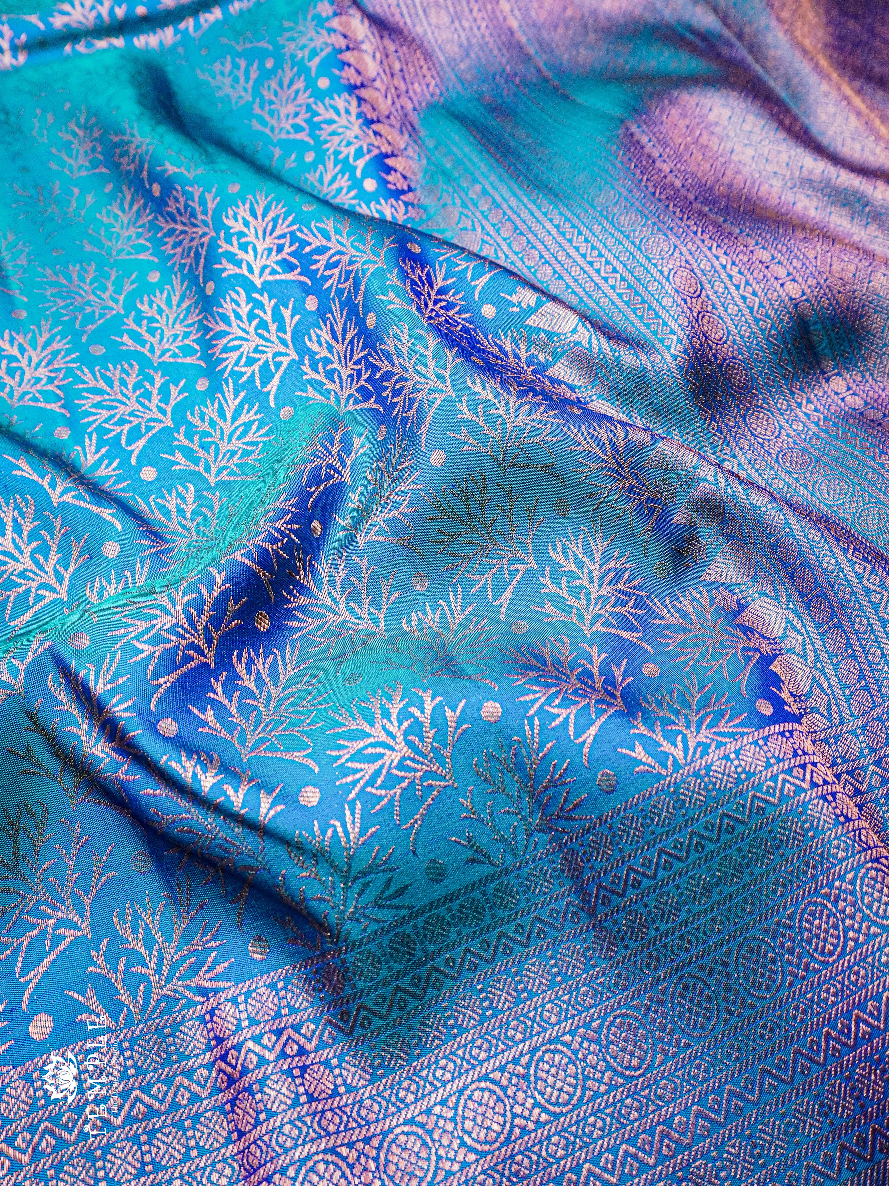 Elegant Pure Silk Saree With Soft and Comfortable Silk Fabric  | TTDS933 - Image 4