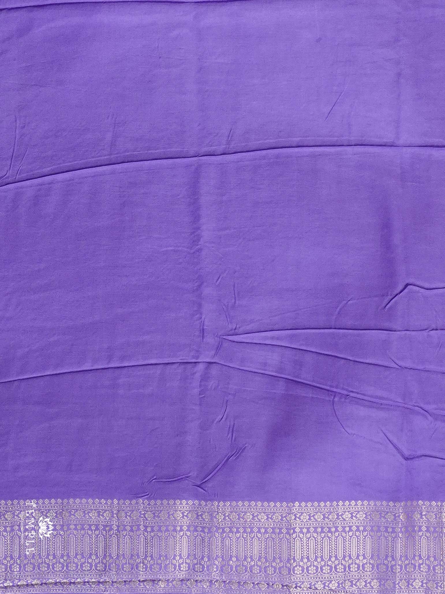 Viscose Satin Silk Saree | TTDS2790 - Image 3