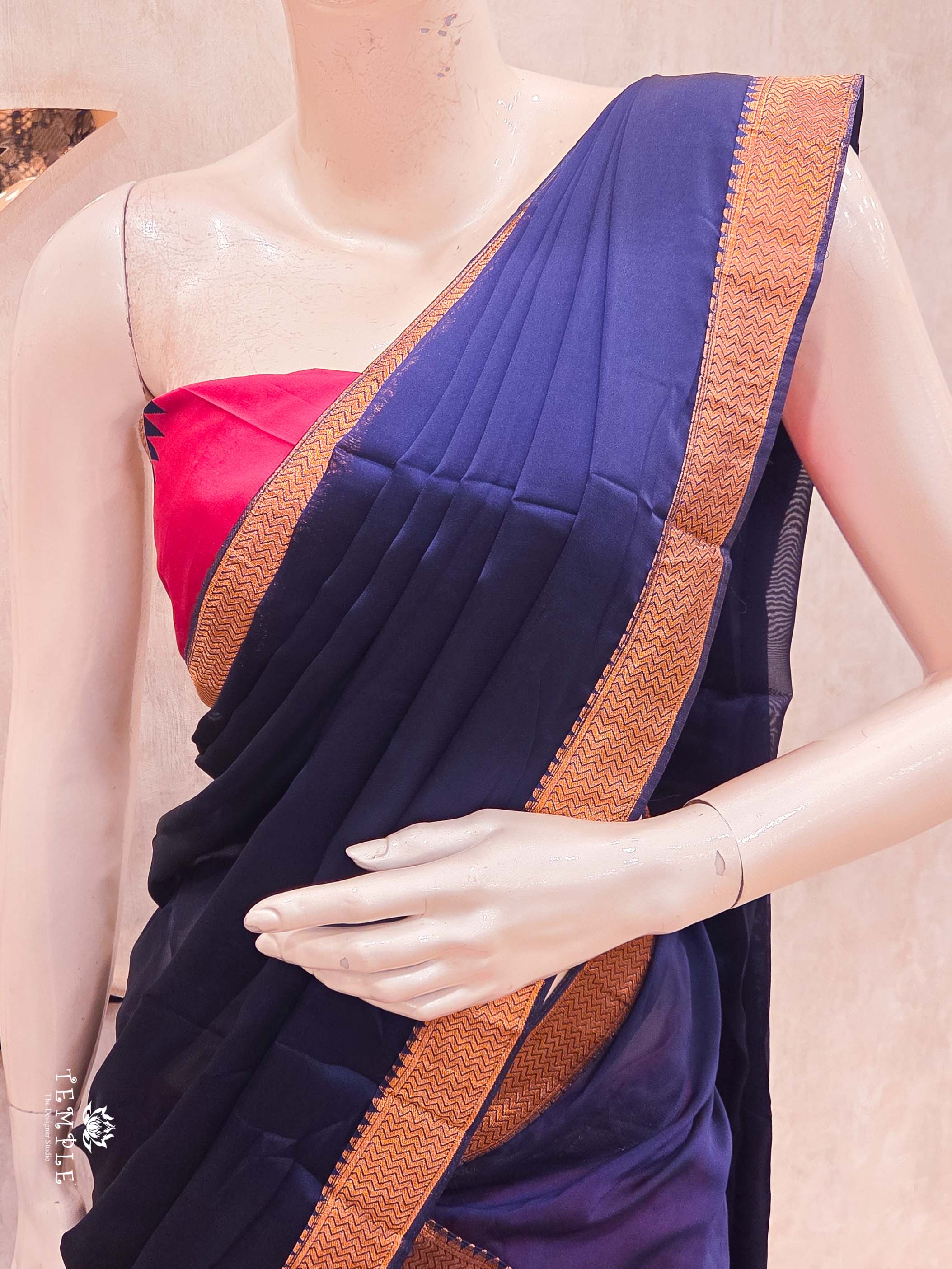 Silk Pattu Pavadai With Dhavani Set | TTDS2161 - Image 4