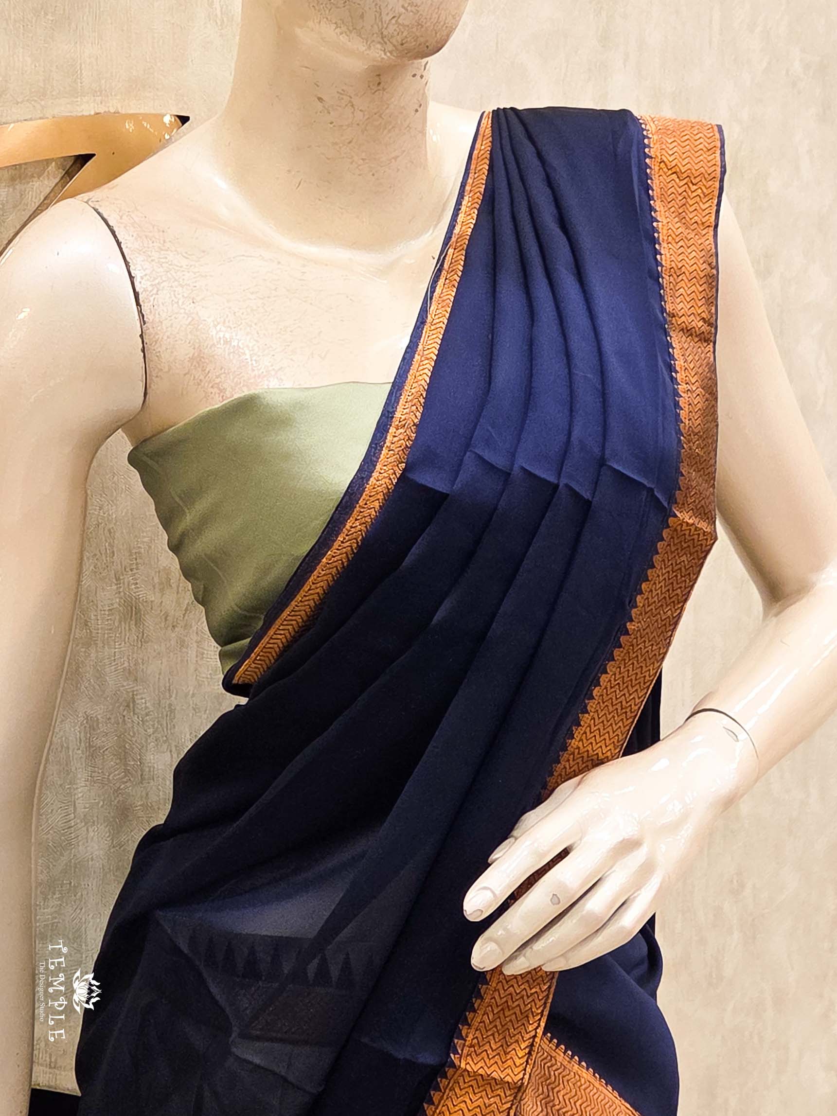 Silk Pattu Pavadai With Dhavani Set | TTDS2161 - Image 3