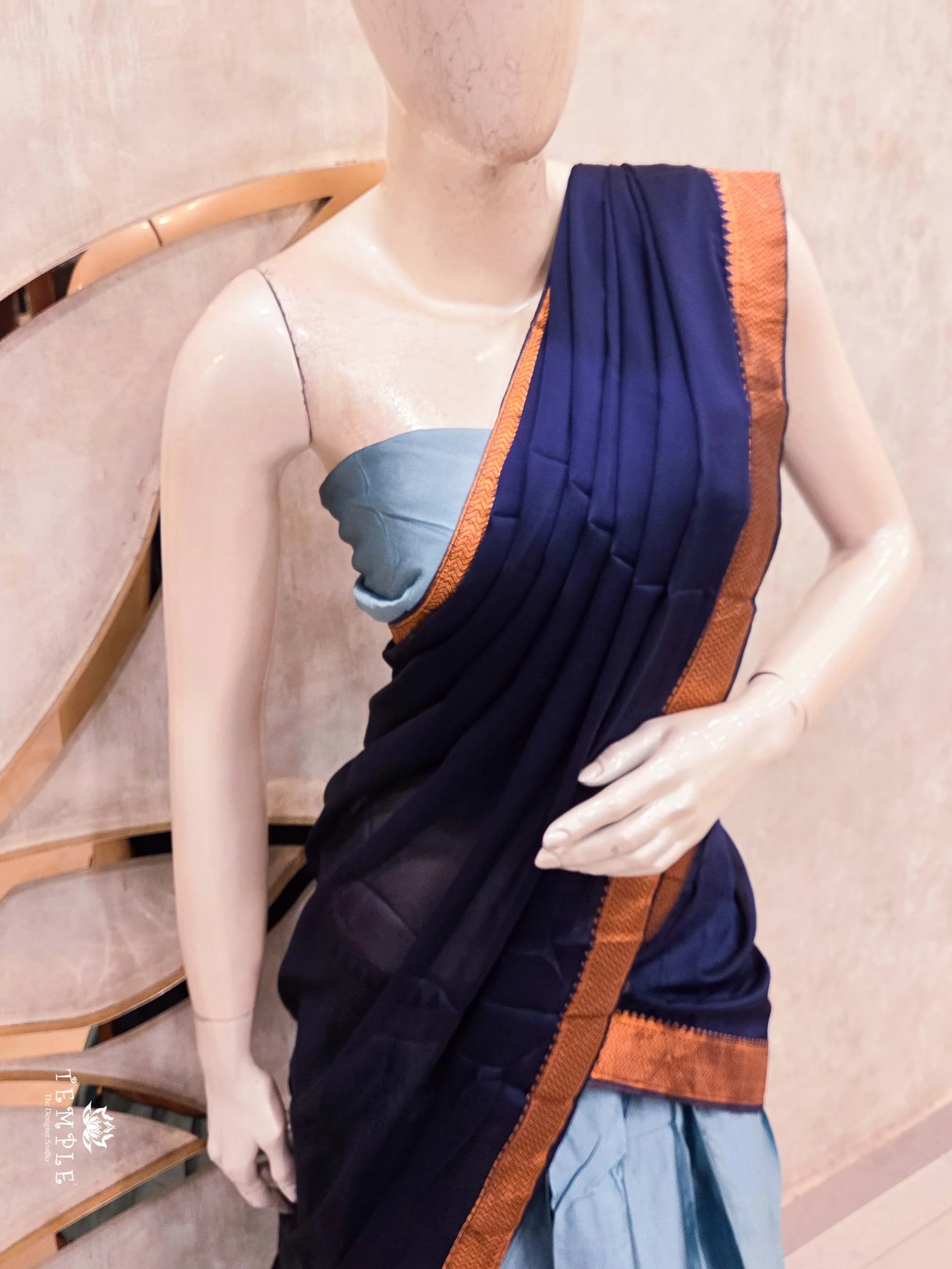 Silk Pattu Pavadai With Dhavani Set | TTDS2161 - Image 4