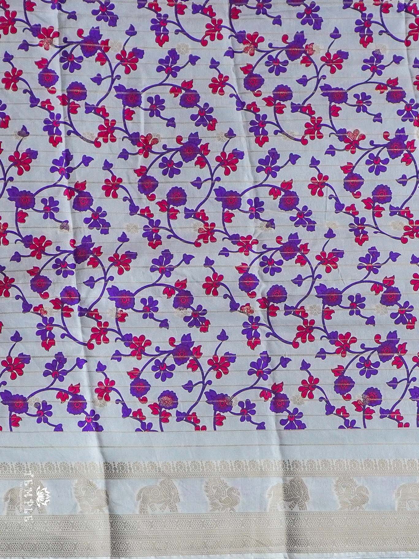 Shibori Print Dupion Silk Saree |  TTDS2347 - Image 3